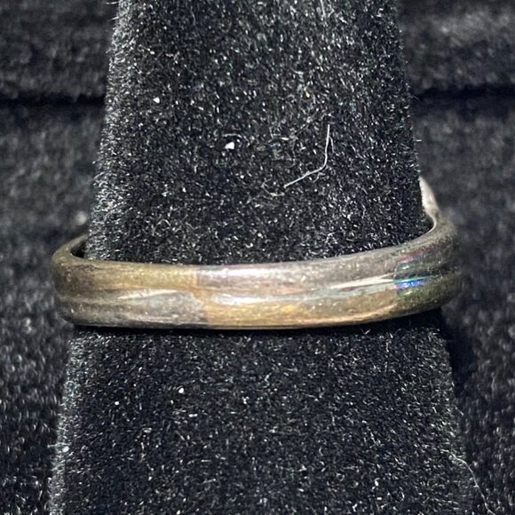 Ring CZ Cubic Zirconia Size 8 Hope Faceted Vintage Jewelry Sterling Silver Stamp - Picture 5 of 11